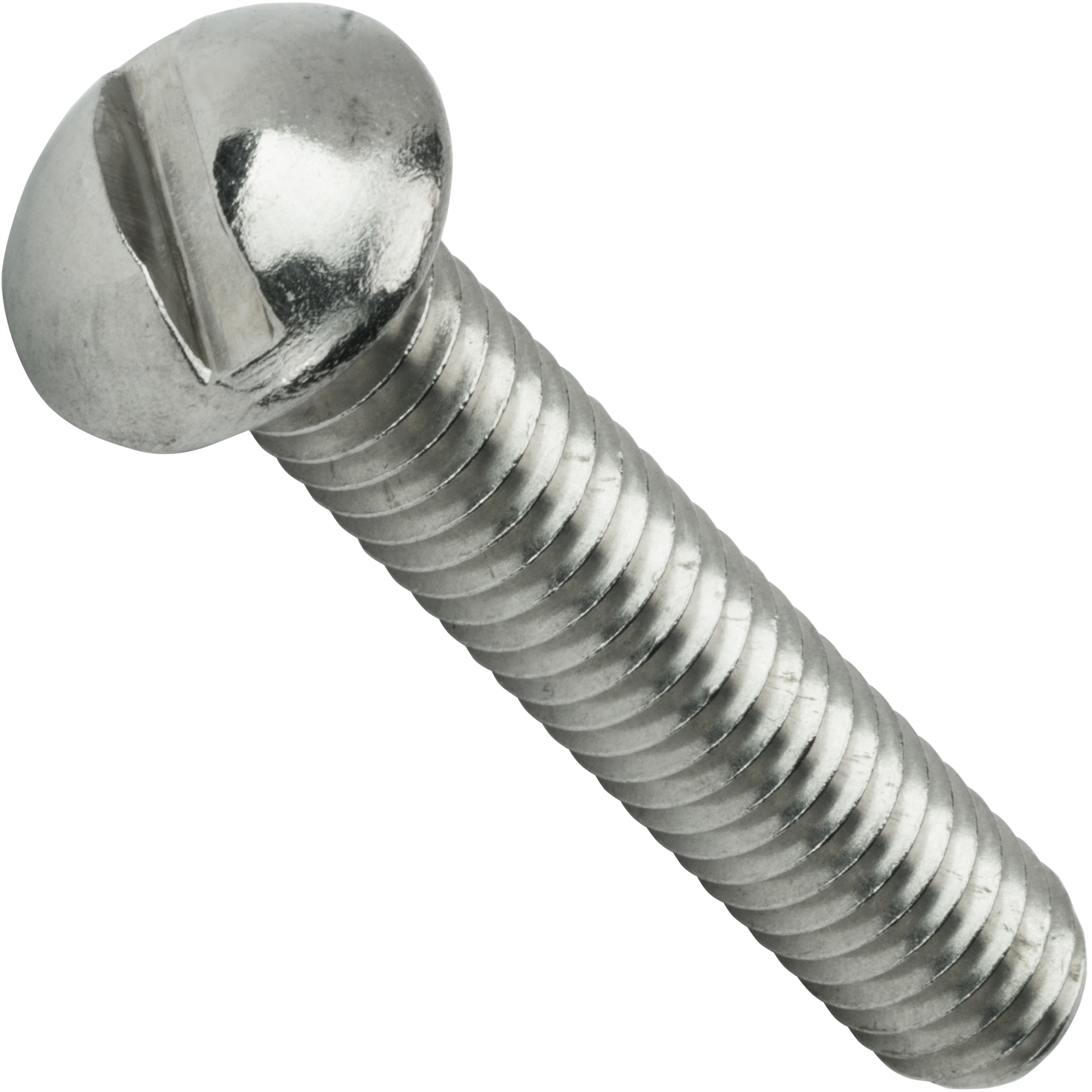 Picture of Brighton Best 583283 #6-32X3-1/2",(Ft) Machine Screw Round Head Slotted Zinc Cr+3